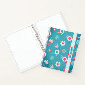 Pattern einfache Blume Notebook Notizblock (Innenseite)
