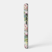 Pattern Elegant Magnolia Flowers iPhone Hülle (Linke Seite)