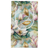 Pattern Elegant Magnolia Flowers Kleine Geschenktüte (Vorderseite)