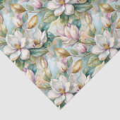Pattern Elegant Magnolia Flowers Seidenpapier (Detail)