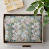 Pattern Elegant Magnolia Flowers Seidenpapier (Geschenk)