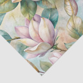 Pattern Elegant Magnolia Flowers Seidenpapier (Detail)