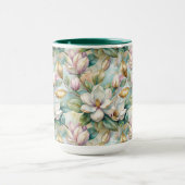 Pattern Elegant Magnolia Flowers Tasse (Zentrum)