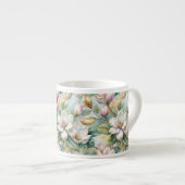 Pattern Elegant Magnolias Espressotasse (Vorderseite Rechts)