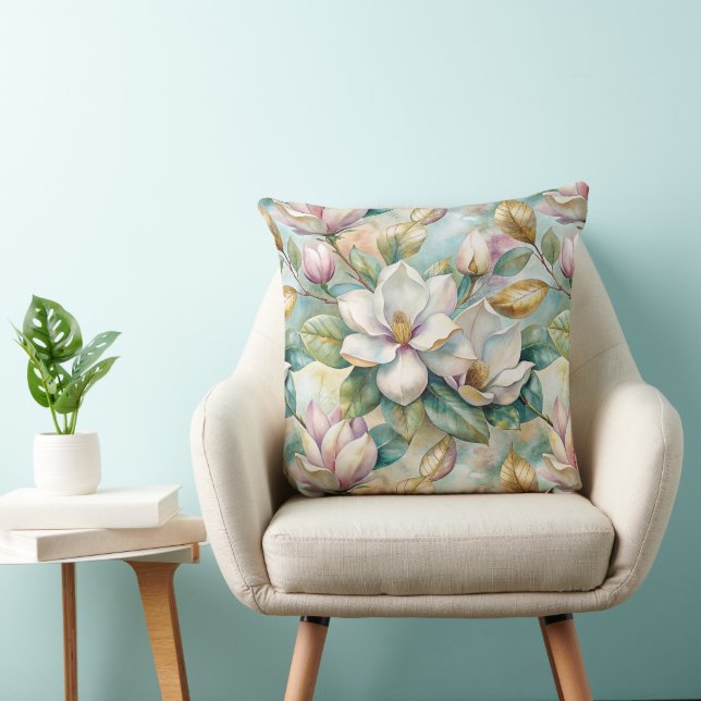 Pattern Elegant Magnolias Kissen (Stuhl )
