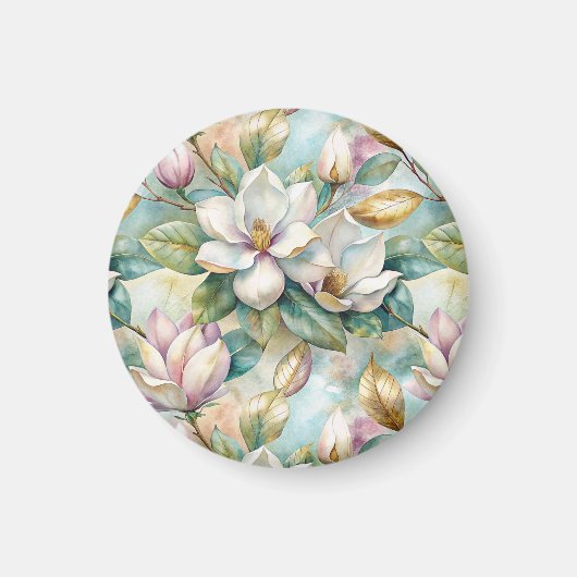 Pattern Elegant Magnolias Magnet (Vorne)