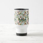 Pattern Elegant Magnolias Reisebecher (Mittel)