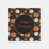 Pattern-Erntedank für Herbst-Pumpkins Serviette (Vorderseite)