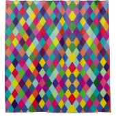 Pattern Fashion Colorful - Moderner FrühlingsHipst Duschvorhang (Vorderseite)