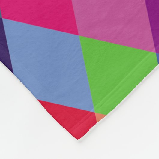 Pattern Fashion Colorful - Moderner FrühlingsHipst Fleecedecke (Ecke)