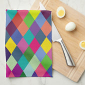 Pattern Fashion Colorful - Moderner FrühlingsHipst Geschirrtuch (Viertel Falte)