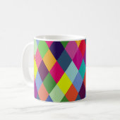 Pattern Fashion Colorful - Moderner FrühlingsHipst Kaffeetasse (Vorderseite Links)