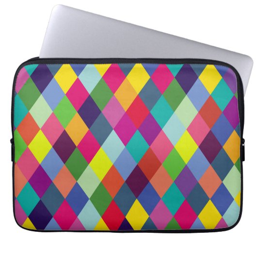 Pattern Fashion Colorful - Moderner FrühlingsHipst Laptopschutzhülle (Vorderseite)
