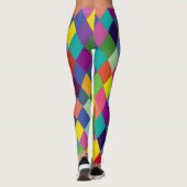 Pattern Fashion Colorful - Moderner FrühlingsHipst Leggings (Rückseite)