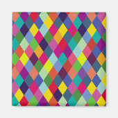 Pattern Fashion Colorful - Moderner FrühlingsHipst Magnet (Vorne)