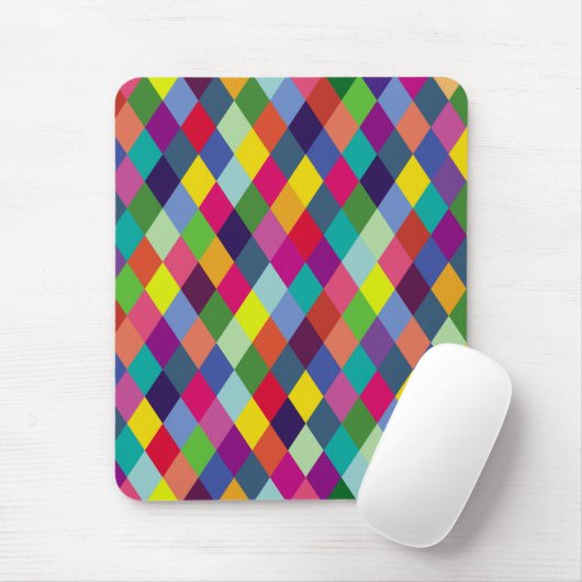 Pattern Fashion Colorful - Moderner FrühlingsHipst Mousepad (Mit Mouse)