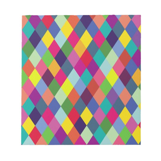 Pattern Fashion Colorful - Moderner FrühlingsHipst Notizblock (Vorderseite)