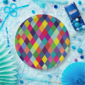 Pattern Fashion Colorful - Moderner FrühlingsHipst Pappteller (Party)