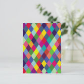 Pattern Fashion Colorful - Moderner FrühlingsHipst Postkarte (Stehend Vorderseite)