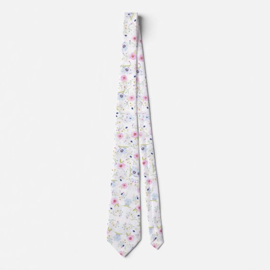 Pattern Floral Neck Tie Krawatte (Vorderseite)