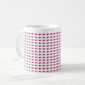 Pattern Flower jGibney The MUSEUM Zazzle Kaffeetasse (Vorderseite Links)