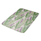 Pattern Fresh Lavender Flowers Badematte (Schrägansicht)