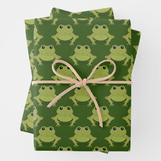 Pattern Frosch Geschenkpapier Set (Beispiel)