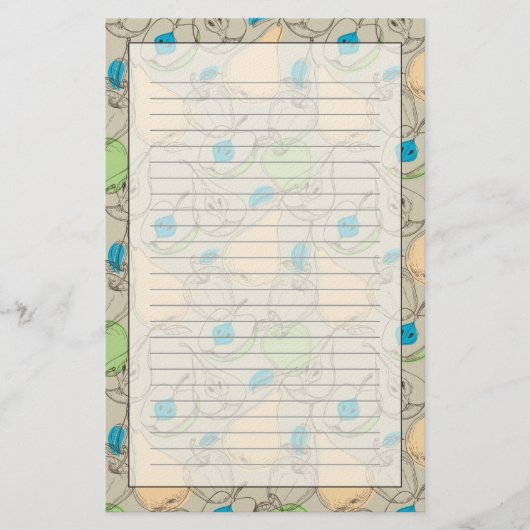 Pattern-Früchte Briefpapier (Vorderseite)