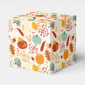 Pattern für Herbstpumpen und Blätter Geschenkschachtel (Vorderseite)