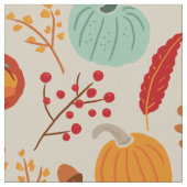 Pattern für Herbstpumpen und Blätter Stoff (Nahaufnahme)