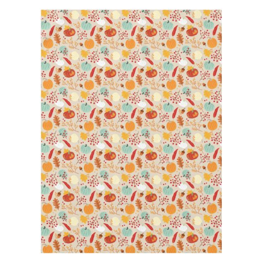 Pattern für Herbstpumpen und Blätter Tischdecke (Vorderseite)
