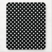 Pattern für schwarze und weiße Polka-Punkte-Mouse- Mousepad (Vorne)