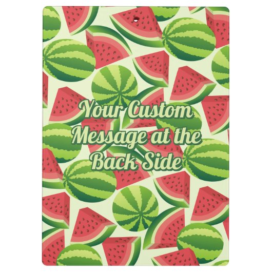 Pattern für Wassermelonen Klemmbrett (Rückseite)