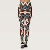 Pattern Geometric Fashion Stilvoll Niedlich Leggings (Rückseite)