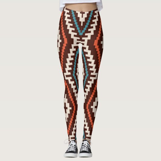 Pattern Geometric Fashion Stilvoll Niedlich Leggings (Vorderseite)