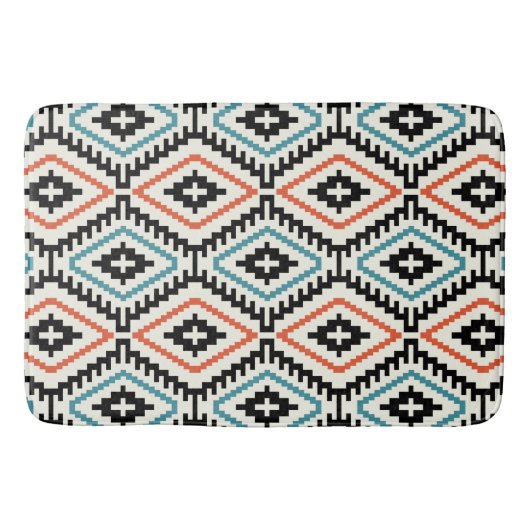 Pattern Geometric Fashion Stilvolle Trendy Badematte (Vorderseite)