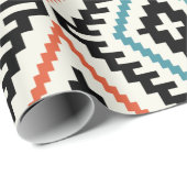 Pattern Geometric Fashion Stilvolle Trendy Geschenkpapier (Rolleneckpunkt)