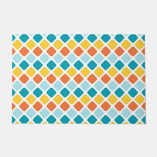 Pattern Geometric Vintag Stylish Modern Fußmatte (Vorderseite)