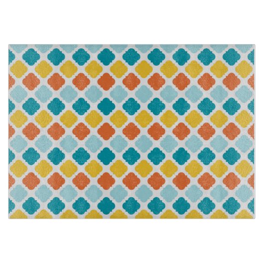 Pattern Geometric Vintag Stylish Modern Schneidebrett (Vorderseite)