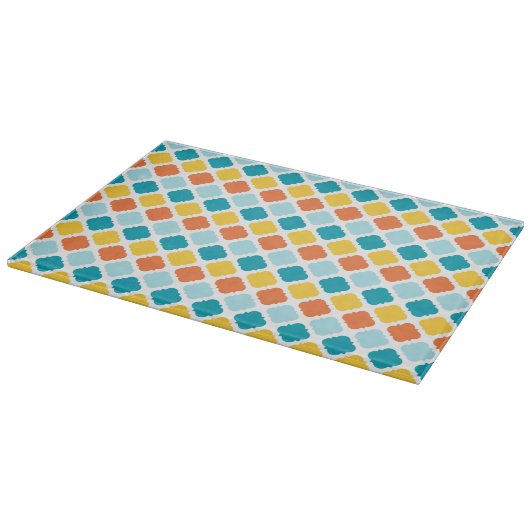 Pattern Geometric Vintag Stylish Modern Schneidebrett (Ecke)