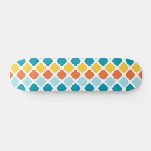 Pattern Geometric Vintag Stylish Modern Skateboard (Horizontal)