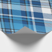 Pattern Geometric Vintag Trendy Blue Geschenkpapier (Ecke)