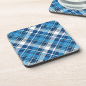 Pattern Geometric Vintag Trendy Blue Getränkeuntersetzer (Linke Seite)