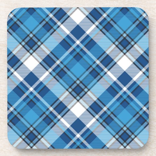 Pattern Geometric Vintag Trendy Blue Getränkeuntersetzer (Vorderseite)