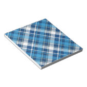 Pattern Geometric Vintag Trendy Blue Notizblock (angewinkelt)