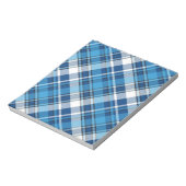 Pattern Geometric Vintag Trendy Blue Notizblock (Rotiert)