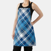 Pattern Geometric Vintag Trendy Blue Schürze (InSitu)