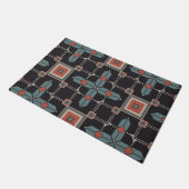 Pattern Geometric Vintag Trendy Fußmatte (Schrägansicht)