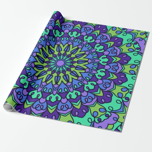 Pattern Geometric Vintag Trendy Niedlich Geschenkpapier (Ungerollt)