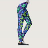 Pattern Geometric Vintag Trendy Niedlich Leggings (Rechts)